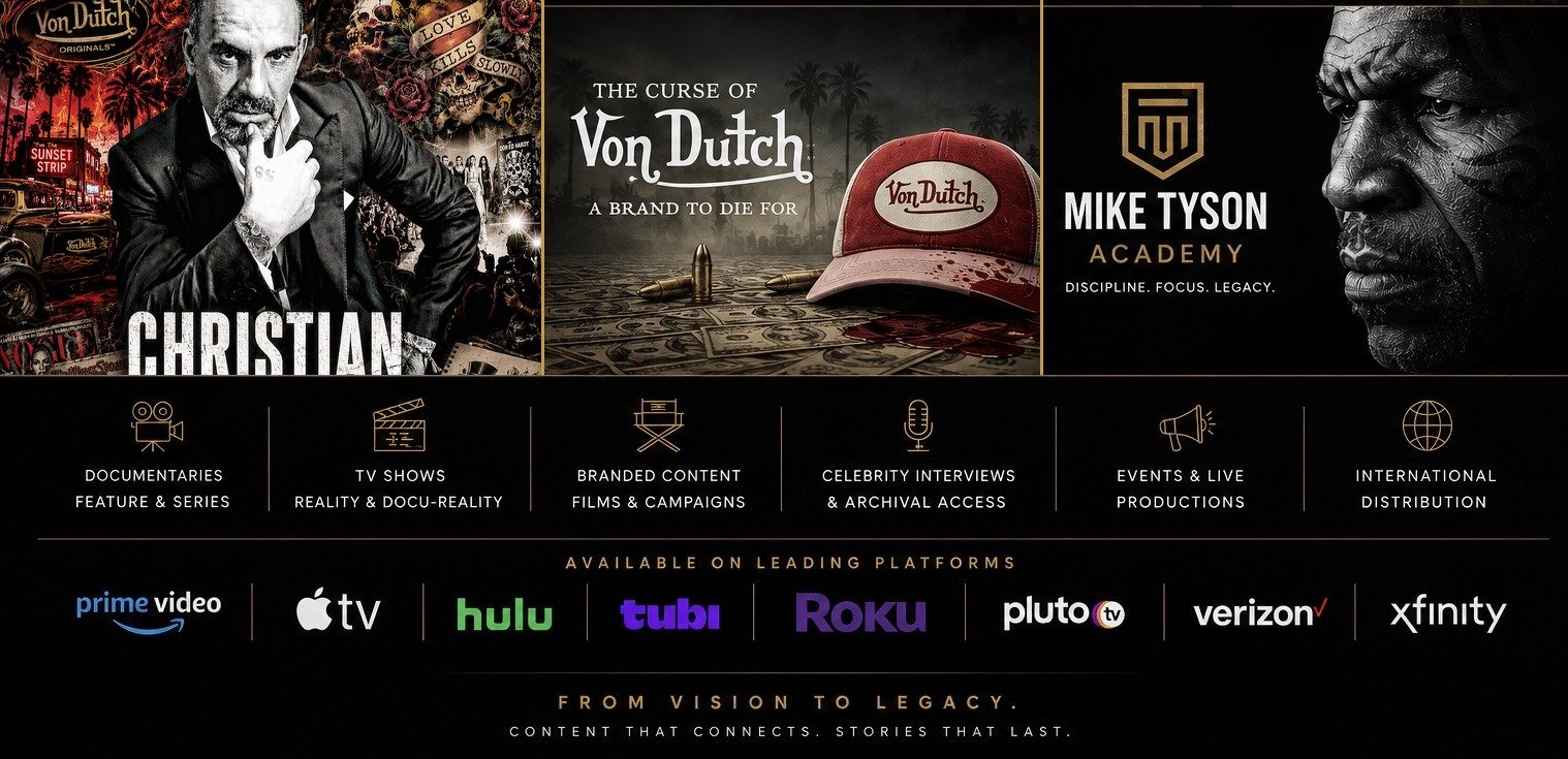 FAM production credits: The VIF, The Curse of Von Dutch, Mike Tyson Academy